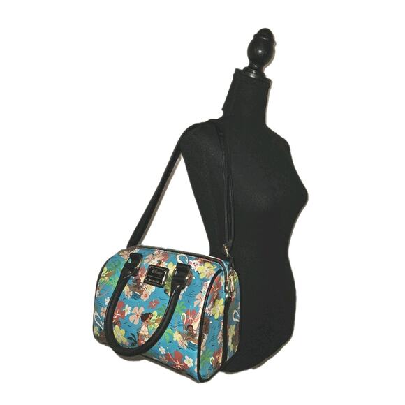 LOUNGEFLY Disney Moana Barrel Purse RARE! 10x7.5x5 - Picture 2 of 13